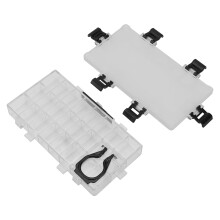 Paint Storage Palette with 24 Grid Large Capacity, Precise Cutting and Measuring Watercolor Organizer