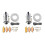 2 Set Lubricating Oil Pump Hand-Actuated Cnc Router Electromagnetic Lubrication Pump Lubricator 2