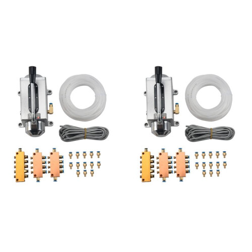 2 Set Lubricating Oil Pump Hand-Actuated Cnc Router Electromagnetic Lubrication Pump Lubricator 1