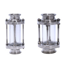 2x In- Sight Glass with Clamp End,Flow Sanitary Straight Sight Glass SUS316(Flow Pipe OD 38MM/ 51MM)