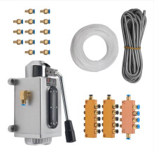2 Set Lubricating Oil Pump Hand-Actuated Cnc Router Electromagnetic Lubrication Pump Lubricator