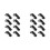 16Pcs Compression  Lock Zinc Alloy Flush Lever  Adjustable Grip Range 0.04 Inch-0.94 Inch 1