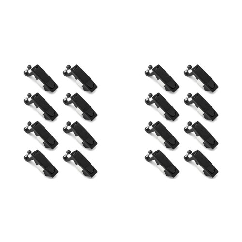 16Pcs Compression  Lock Zinc Alloy Flush Lever  Adjustable Grip Range 0.04 Inch-0.94 Inch