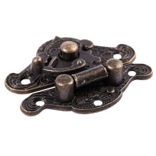 2 Set Antique Retro Vintage Decorative Wooden Jewelry Box Hasp Pad Chest Lock, Extra Small & Medium