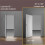 Automatic Door Closer Hinges for Cabinet Wardrobe Multi-Function Detachable Spring Hinges Positioning Door Closer,Silver 3
