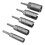 5 PCS Power Wing Nut Driver Set with 1/4 Inch Hex Shank Slot Wing Nuts Drill Bit Socket Wrenches Tools Set for Panel 2