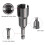 5 PCS Power Wing Nut Driver Set with 1/4 Inch Hex Shank Slot Wing Nuts Drill Bit Socket Wrenches Tools Set for Panel 4