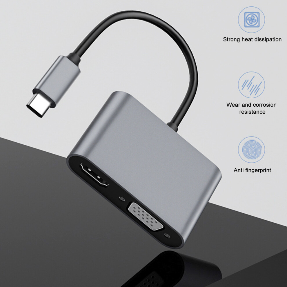 Usb C Hub 4 In 1 4K Hdmi Vga Port 7340572799012