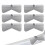 6Pcs Gutter Extension Hinge, Stainless Steel Downspout Extension Hinge ZipHinge Gutter Extension Can Easy Installation 1