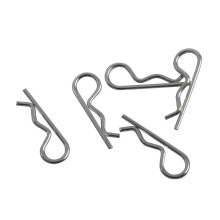 100PCS Carbon Steel Zinc Plated R Hitch Pin Tractor Clip Cotter Pin for Car Mechanics Garages Workshops Clips