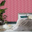 ENVY Envy Making Waves Raspberry & Tangerine Pink Stripe Wallpaper 4