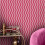ENVY Envy Making Waves Raspberry & Tangerine Pink Stripe Wallpaper 2
