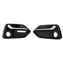 1Pair Left+Right Front Bumper Fog Light Cover Trim Headlights Covers Frame Hole for   Type R 2017-2021