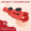 Multi-Angle Paint Brush Extender Red, Paint Edger Tool for High Ceilings, Extension Pole Attachment Holder 4