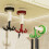 360 Degrees Rotating Folding Hook, Self-Adhesive Suction Cup Hooks Rotating Kitchen Utensil Holder Green 3