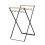 Trash Bag Holder with Wood Handle Portable Kitchen Garbage Sorting Rack Separate Recycling Waste Bin for Camping A 3