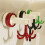 360 Degrees Rotating Folding Hook, Self-Adhesive Suction Cup Hooks Rotating Kitchen Utensil Holder Green 6