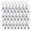 48Pcs Set Disco  Keychain Mirror Keyring Reflective  Key Chain Pendant 1
