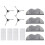 For  Robot Vacuum E5 C108 Replacement Parts Accessories Side Brush Mop Cloth Filter 1