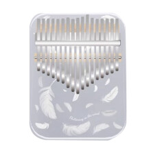 Kalimba 17 Key Professional Thumb Piano Acrylic Kalimba Thumb Piano Keyboard Musical Instrument White Feather