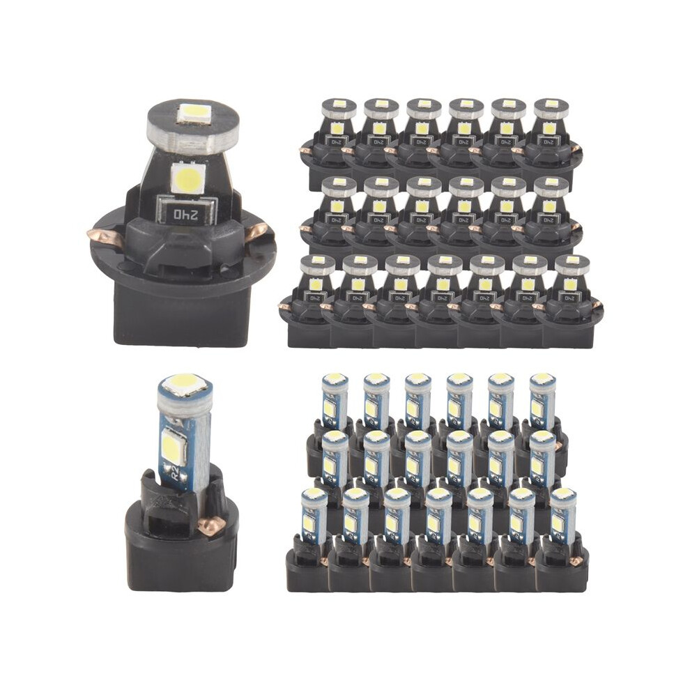 40 Pieces T5 T10 Led Bulbs Dash S With Twist Socket Instrument Dashboard Led Bulbs For Interior Car S Light 4711324443836