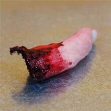 Halloween Broken Finger Fake Broken Finger Solid Horror Halloween Bloody Fake Finger Simulated Bloody Finger for Scaring