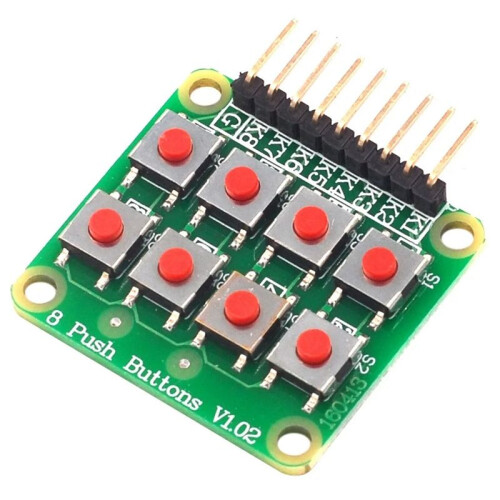 2x4 Keypad 4x2 Keypad 8 Push Buttons Key Board Matrix Keyboard Button for  AVR  2x4 Module AVR  Module