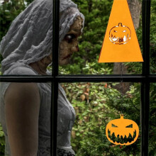Halloween Room Decoration Halloween Wrought Triangle Wind Chime Pendant Garden Bell Decoracion Para Habitacion A