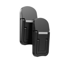 -Laptopständer, Tragbarer Kühler, Erhöhter Ständer, Faltbar, Unsichtbarer Laptop-Riser für Laptops/Tablets/Tastaturen, Schwarz