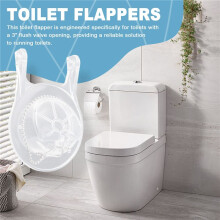 2PCS Toilet Flappers Replacement for GA715014-GEG1 3 Inch with Stainless Chain and Hook-Reliable Toilet Flapper