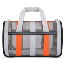 Chat Sac de Transport Chien Pliable Transporteur Portable Sac de avec Plusieurs Panneaux de Maille pour Voler Visiter le Vet