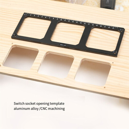 86 Type  Socket Bottom Box Slotted Scribing Template Tool Opening Hole Decoration Tool Bricklayer Tool B 1