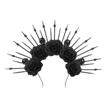 Halloween Skull Headband Cosplay Dress Accessories Goth Queen Hair Accessories Party