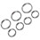 Ring Sizer Tool,Ring Gauges Finger Sizer Measuring Ring Tool 33 Pcs Ring Sizer Measuring Tool Stainless Steel Ring Sizer 6