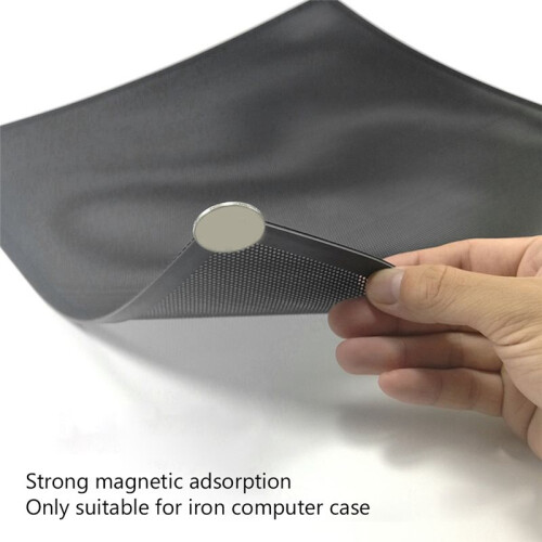 Computer Case Magnetic Dust Filter Mesh PC Case Cooling Fan Computer Guard Cover Horn Net 12 X 12cm 1