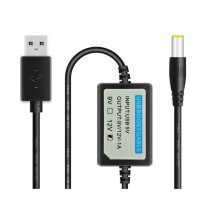 USB Charge Power Boost Cable  5V to 12V 1A Step  Converter Adapter USB Cable with Boost Component