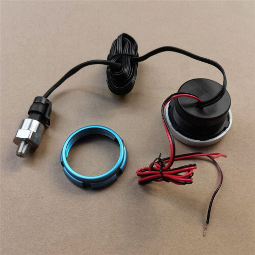 52 mm Oliedrukmeter met Waarschuwingsalarm 1/8 NPT-Sensor Oliedrukmeter voor Autoboot 1