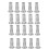 M5 Multi-Grip Rivet Nuts, 20Pcs Threaded Insert Nut 304 Stainless Steel  Nuts Construction Fasteners for Industrial 1