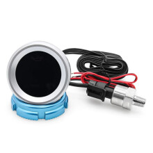 Manomètre D'Huile de 52 mm avec Alarme D'Avertissement 1/8 NPT Capteur de Pression D'Huile pour Bateau de Voiture