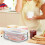 Lunch Meat Container for Refrigerator Bacon Preservation Box Bacon Storage Keeper Food Storage Solution Detachable 5