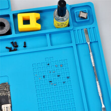 Mat Silicone Station de Soudage Téléphone Réparation Ordinateur Etabli Entretien Anti Mobile Statique Soudure Résistant
