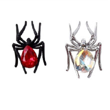Produit Fini Ornements D'Araignée Décoration de Manucure Cloutée en Alliage Rétro Noir et Argent