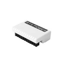 ATX 24-Pins Naar 90 Graden Stekkeradapter RGB-Voedingskabel voor Moederbord Modulair DIY-Montageaccessoire Wit