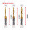 M3+M4+M5 Hex Shank Titanium Plated HSS Screw Thread Metric Tap Drill Bits Screw Machine Compound Tap Open Chamfer Tool 7