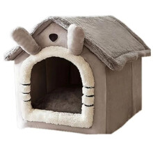 Cama para Perros/Gatos, Cama Plegable Extraíble y Lavable para Mascotas, Caseta para Gatos, Perrera para Casa para Perros, Nido para Gatos Interior L