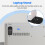 2Pcs Portable Laptop Stand Computer Riser Lift Self-Adhesive Foldable Invisible Notebook Adjustable Height Stand Black 4