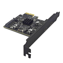 Nieuwe 2-Poorts TYPE-C PCIE-Kaart PCI Express 3.0 X1 Naar Dubbele USB-C-Uitbreidingskaart  Power USB3.2 Gen2 10Gbps ASM3142-Chip