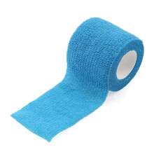Venda Elástica Deportiva Autoadhesiva para Soporte de Rodillas, Dedos, Tobillos, Palmas y Hombros, 5 cm X 4,5 M, Color Azul