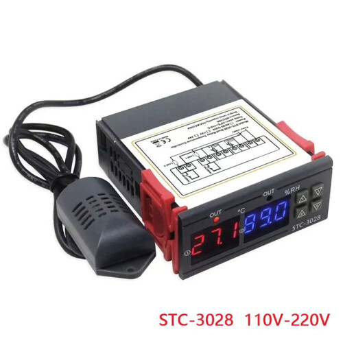 STC-3028 220V Digital Thermostat Thermometer Hygrometer Temperature Humidity Controller Regulator 1
