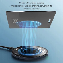 Wallet Track Card Location Tracking Device Wireless Charging Wallet Phone Finder Works for Find My Tracker Tag A